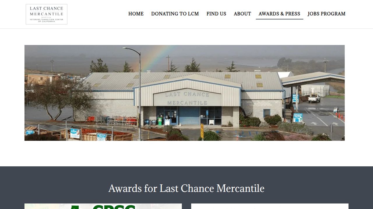 Awards & Press page for Last Chance Mercantile