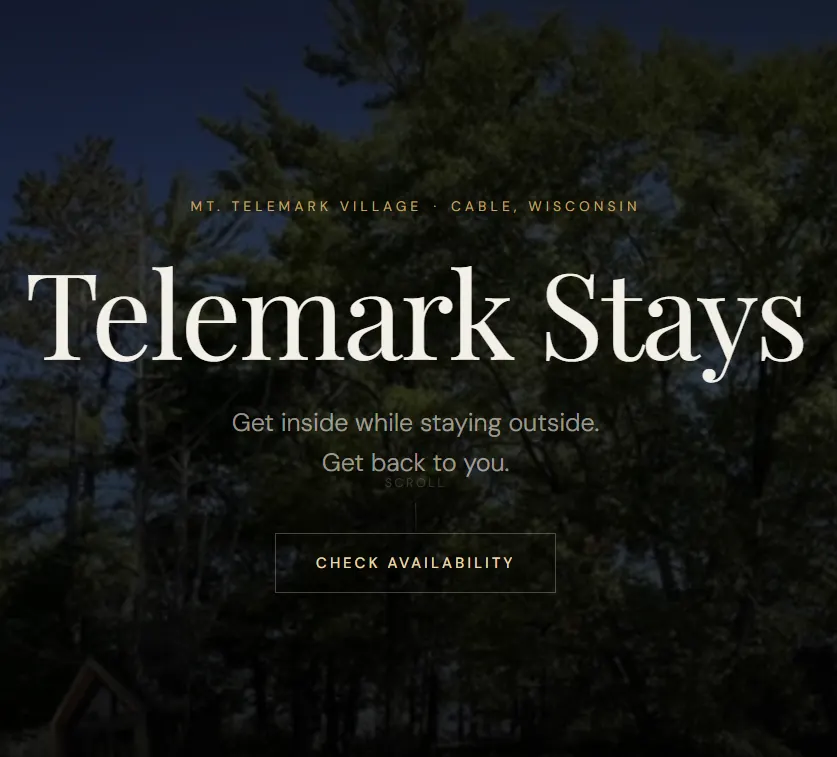 Telemark Stays - Hero