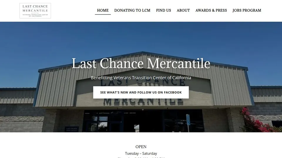 Last Chance Mercantile homepage